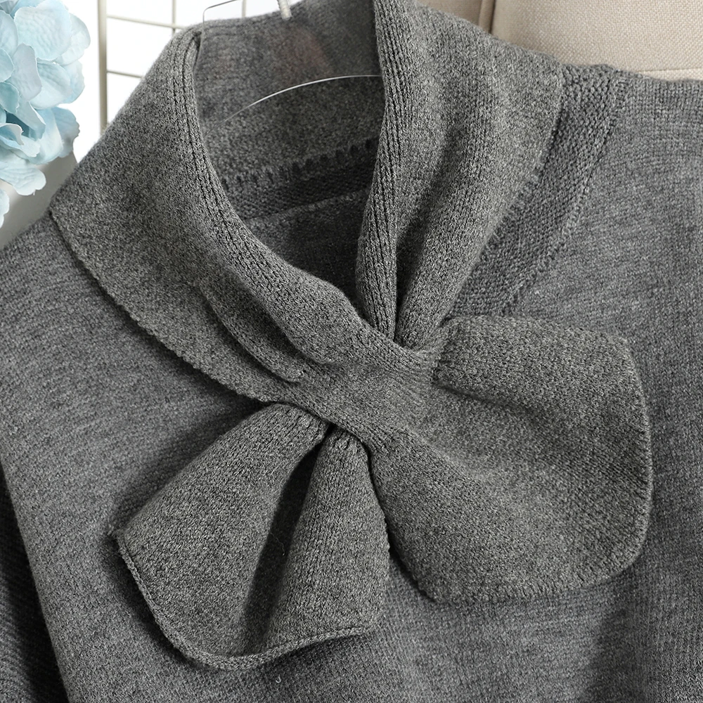 2019 Новая модная женская одежда трикотажное платье осень и зима популярное с