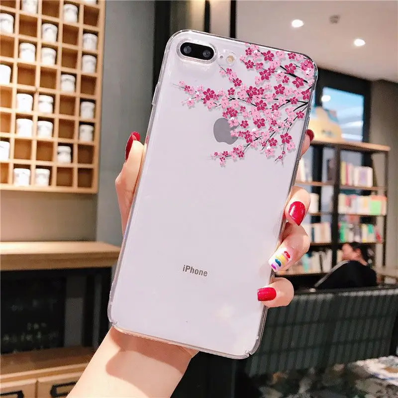 Yinuoda Cherry Blossom Tree Coque чехол для телефона iPhone 8 7 6 6S Plus X XS MAX 5 5S SE XR 11 pro max|Чехлы-накладки|