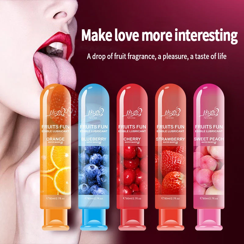 4 шт. лубрикант со вкусом клубники для мужчин женщин пар интимный анальный