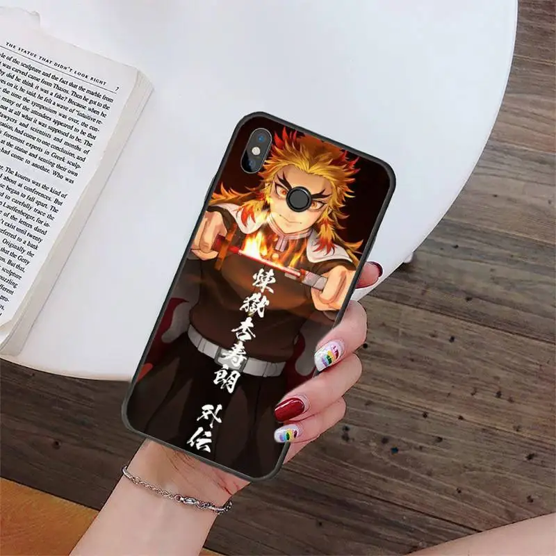 

Kyojuro Rengoku Kimetsu no Yaiba Phone Case For Xiaomi Redmi Note 4 4x 5 6 7 8 pro S2 PLUS 6A PRO