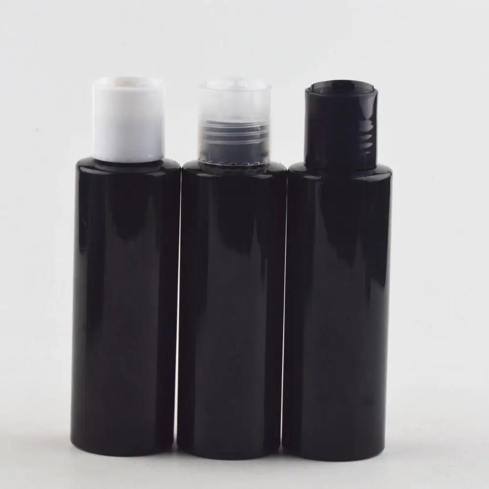 50 шт. 100 мл шампунь пластиковая черная бутылка для женщин сумка хранения макияжа
