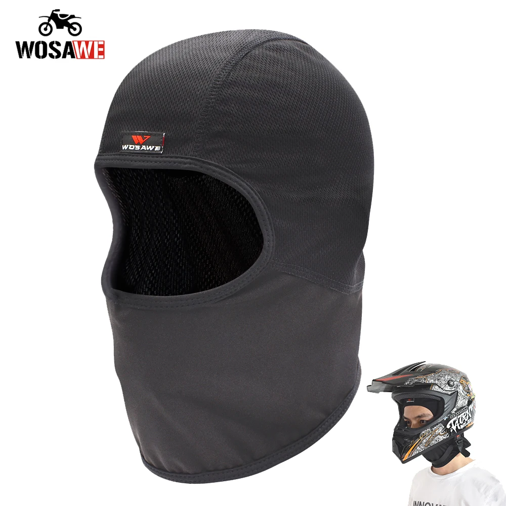 WOSAWE Motorcycle Racing Inner Cap Sweat Breathable Balaclava Cycling Face Mask Snowboard Bicycle Tactical Hat |