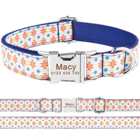 personalized dog collar free engraved pet dogs puppy id name durable nylon xs l nameplate chihuahua small engraving