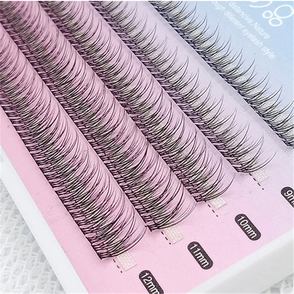 

Fishtail False Eyelashes Five Rows Mixed 8/9/10/11/12mm Single Cluster Segmented False Eyelashes Makeup Eyelash Extension