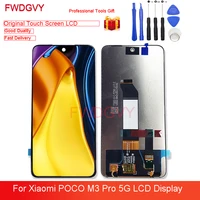 6 5 original new for xiaomi poco m3 pro 5g lcd m2103k19pg display touch screen digitizer panel assembly for poco m3 pro 5g lcd