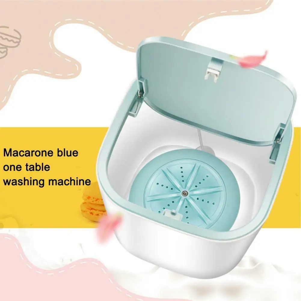 Дорожная мини стиральная машина портативная ультразвуковая турбо с питанием от