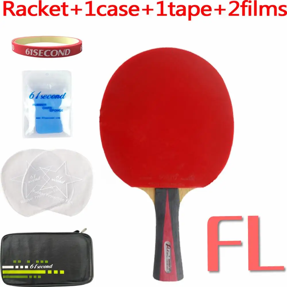 FL with F 1 case Профессиональная комбинированная ракетка для настольного тенниса PingPong Palio ENERGY 03 Blade с 2x CJ8000 H40-42 каучуками - Цвет: FL with F 1 case