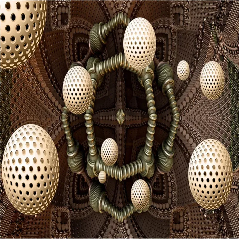 Ретро промышленный ветер 3D стереоскопические шары технология фоновая стена