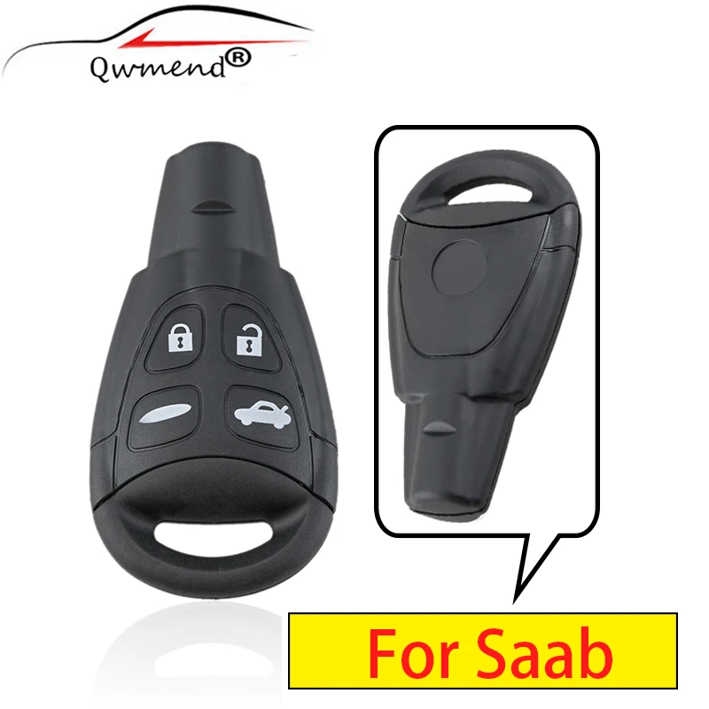 Чехол для автомобильного ключа 4 кнопки Saab 9-3 93 95 9-5 2004-2010 LTQSAAM433TX | Автомобили и