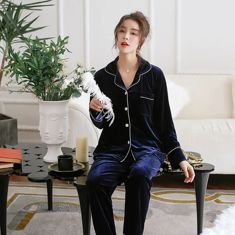 

Pajamas ladies comfortable dressing gowns warm pajamas casual home clothes fashion suits pajamas for women