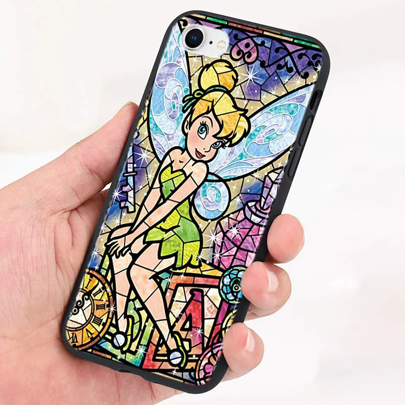 Silicone Cover Mosaic Stitch Princess For Apple iPhone 14 13 12 Mini 11 Pro XS MAX XR X 8 7 Plus SE 6S Black Phone Case