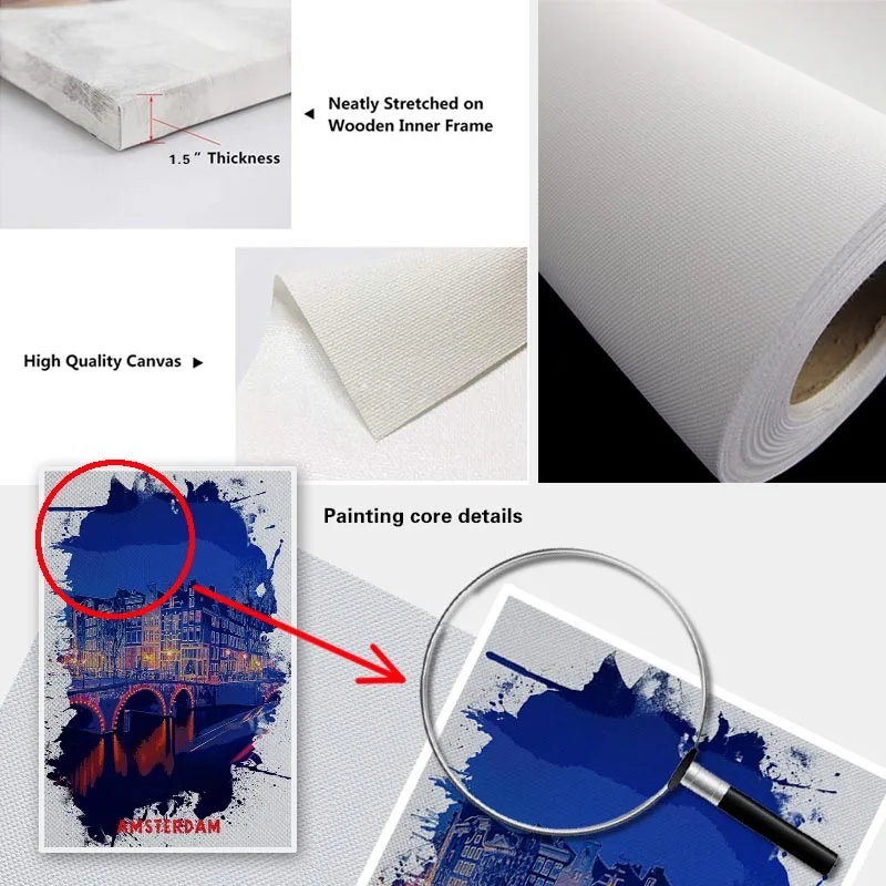 

The Leaning Tower of Pisa Wall Art Picture Canvas Poster Nursery Print Minimalist Painting Decor No Frame