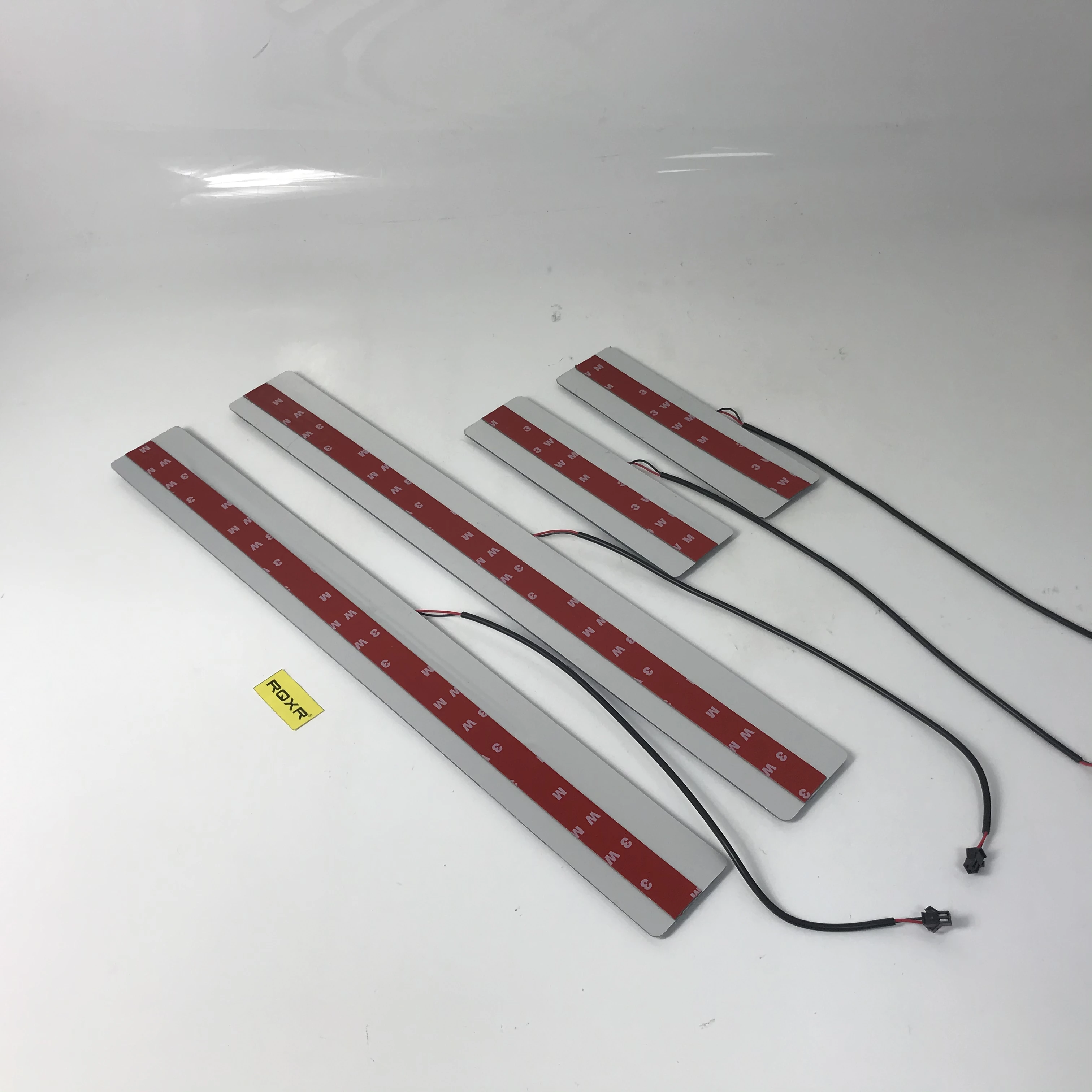 

Infrared sensor control led door sill plate strip welcome light threshold guard protectors for ford kuga escape