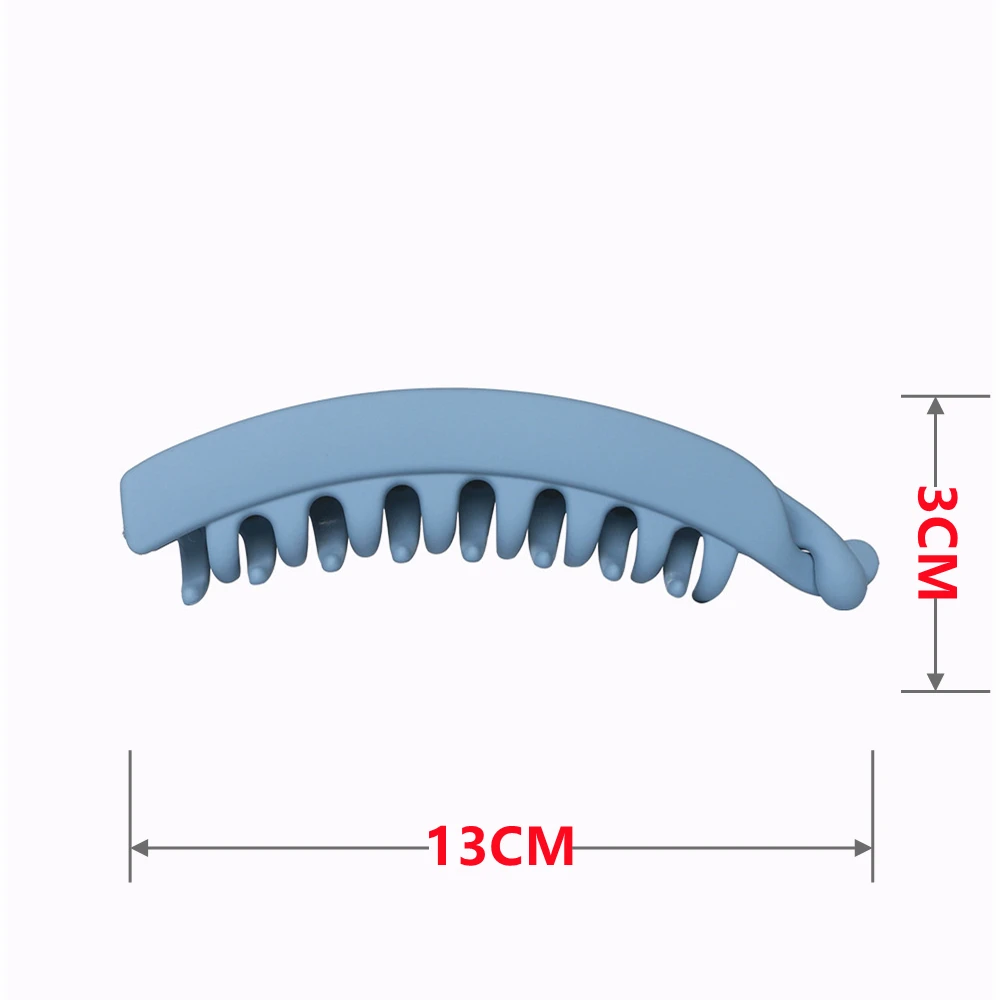 Новая модная матовая Вертикальная Заколка-банан из АБС-пластика женская заколка
