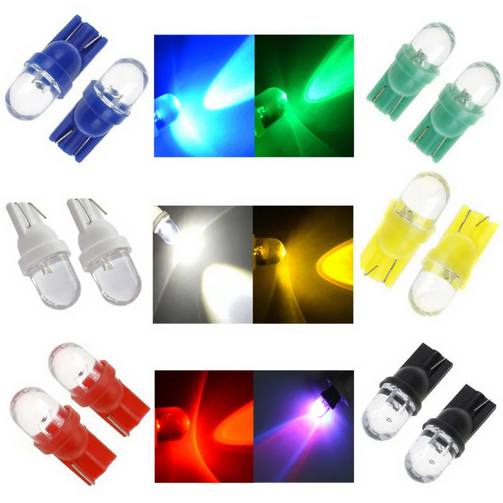 4X белый красные синие Зеленый Желтый RGB T10 W5W 168 194 1Led автомобильный клиновидный