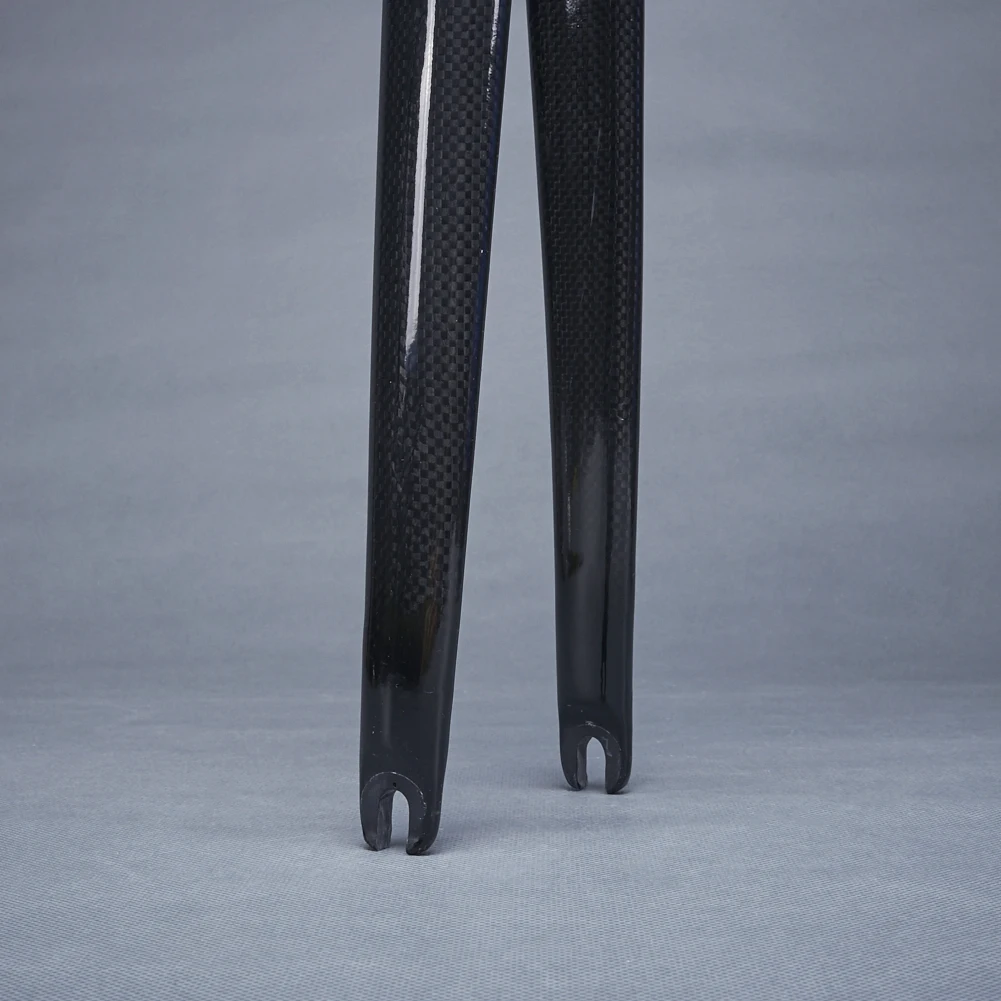 Вилка из углеродного волокна без логотипа 3K вилки для дорожного велосипеда