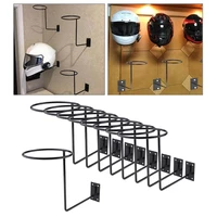 9Pcs Steel Helmet Holder Organizer Space Saver Motorcycle Accessories Black