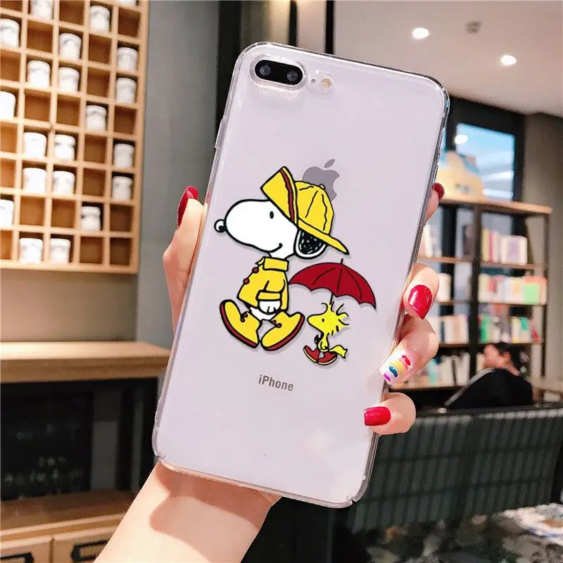 Yinuoda мультфильм Чарли Браун и собака Новинка чехол для телефона Fundas iPhone 8 7 6 6S Plus X XS