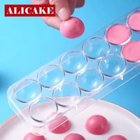 14 cavity polycarbonate chocolate mold for chocolate sphere ball tools tray plastic baking form molds bakery pastry mold