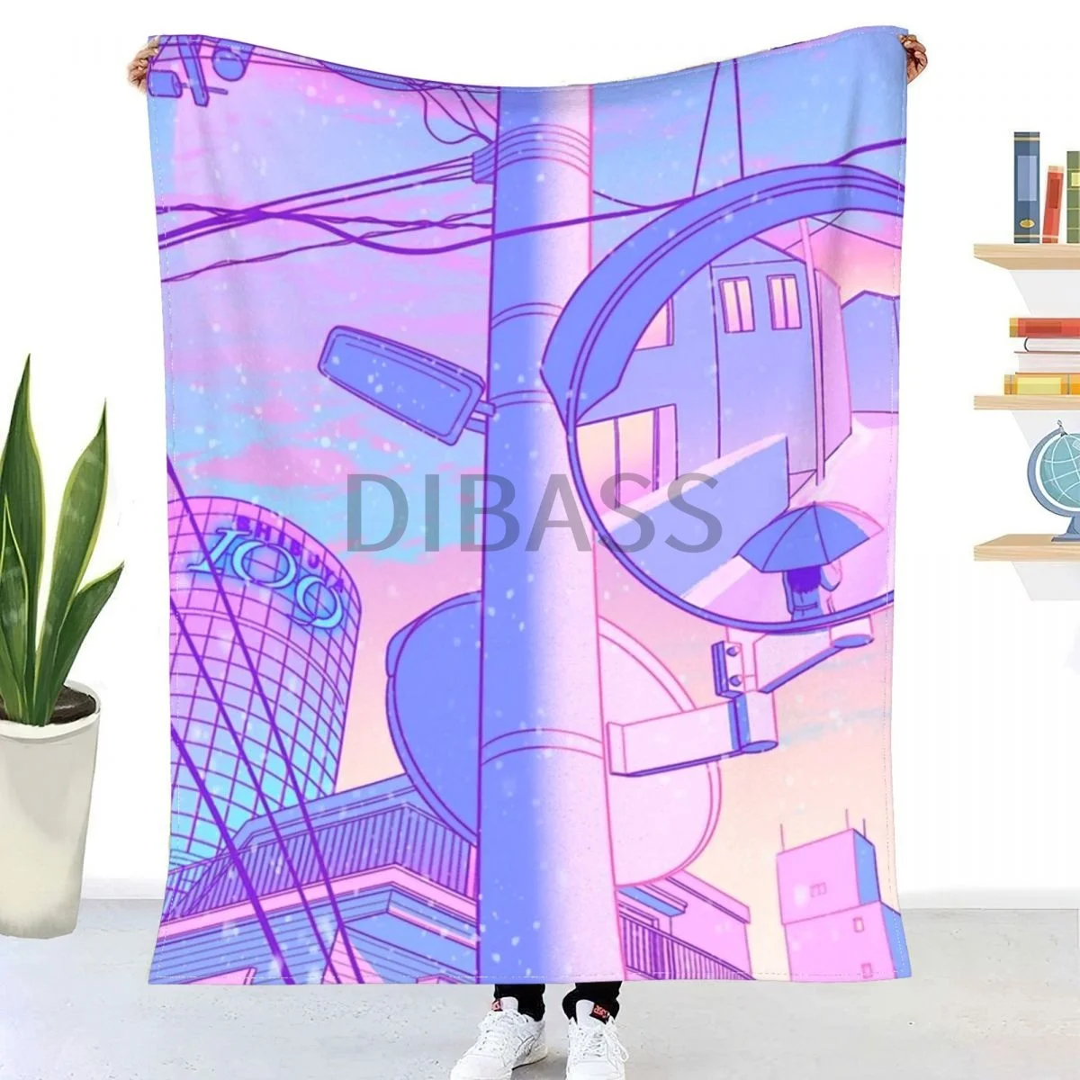 

Snow In Shibuya Throw Blanket 3D Printed Flannel Throw Blankets