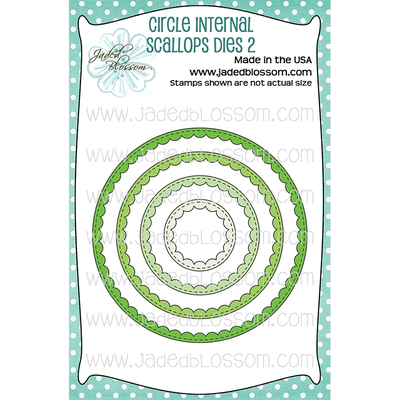 

Circle Internal Scallops Dies Metal Cutting Dies Scrapbooking Greeting Card Paper Crafts Decoration Photo Album Die Cut