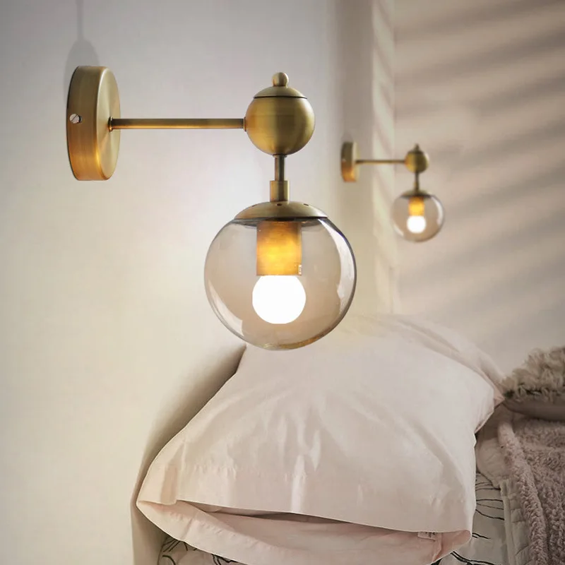 Креативный светодиодный настенный светильник в скандинавском ретро стиле