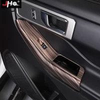 jho abs peach wood grain window glass control panel overlay cover trim for ford explorer 2020 xlt limited car accessories