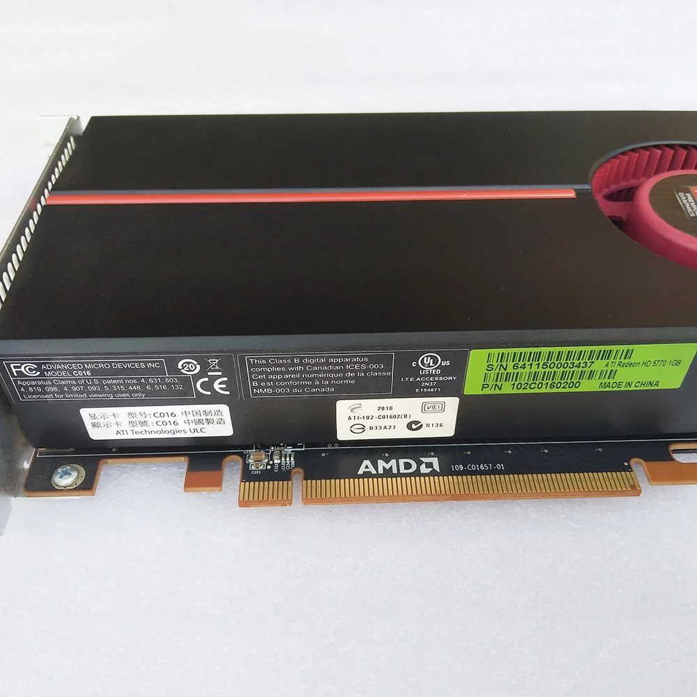 Графическая карта pull ATI Radeon HD 5770 1 ГБ 639 0675 661 5718 для Mac Pro HD5770|Компьютерные кабели и