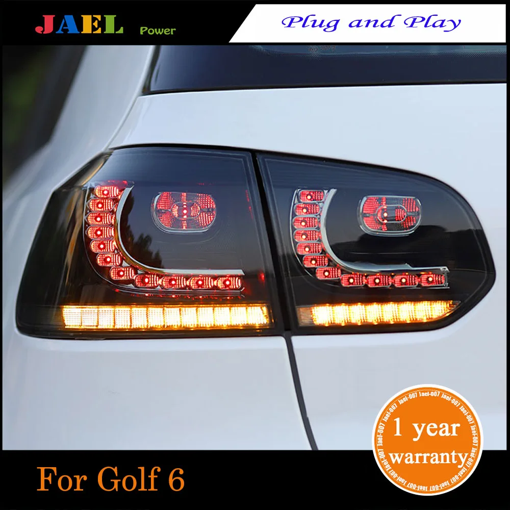

LED Tail Rear Lamp Lights Case For Golf 6 Golf6 MK6 Upgrade to R20 Type LED Rear Lamp LED Water Flash Signal light