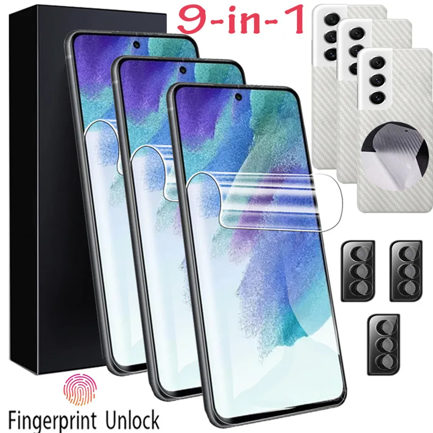 

verre trempé Samsung S21 FE Accessoire Film Hydrogel Samsung S21FE Glass Sansung S 21 FE Camera Protection Samsung Galaxy S21 FE soft Glass For Galaxi S22 Ultra/Plus Back Sticker Galaxy S21 FE Screen Protector S21FE