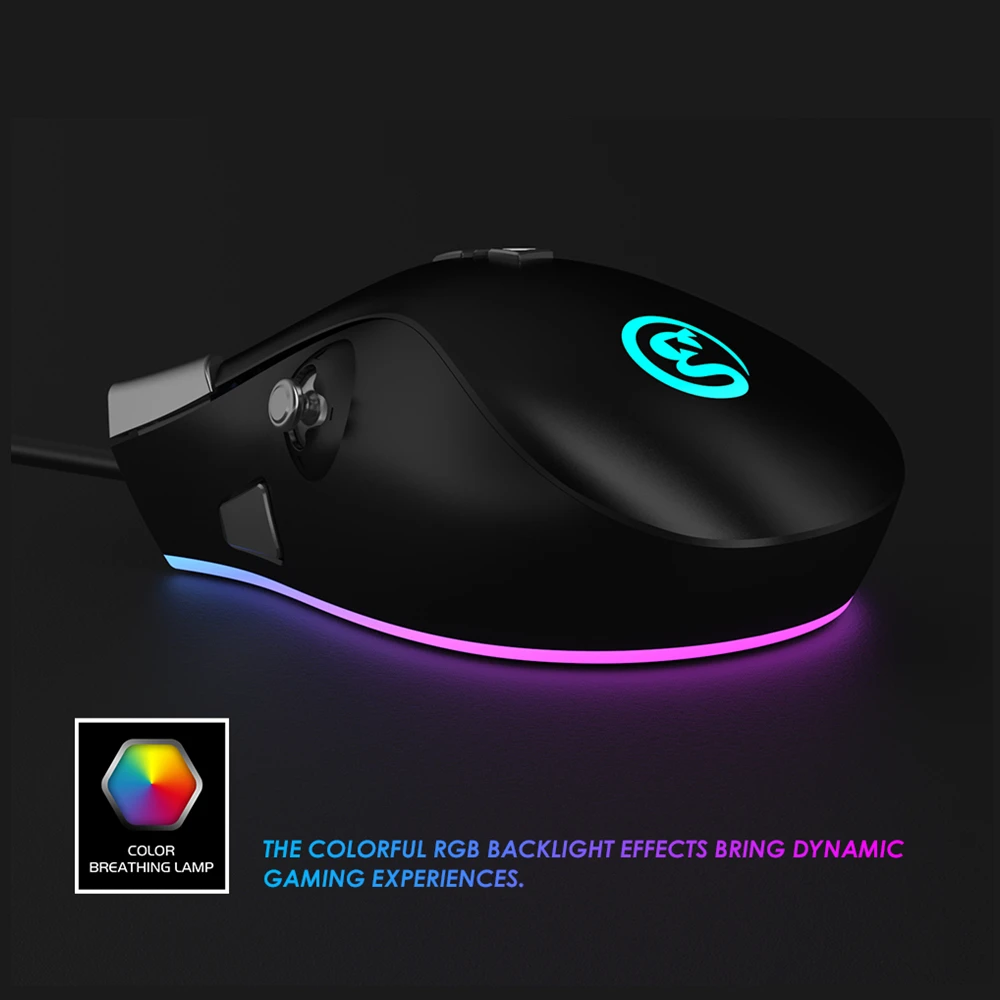 GameSir GM200 игровой Мышь с 6 кнопками и 1 джойстик предустановка MOBA режим FPS RGB