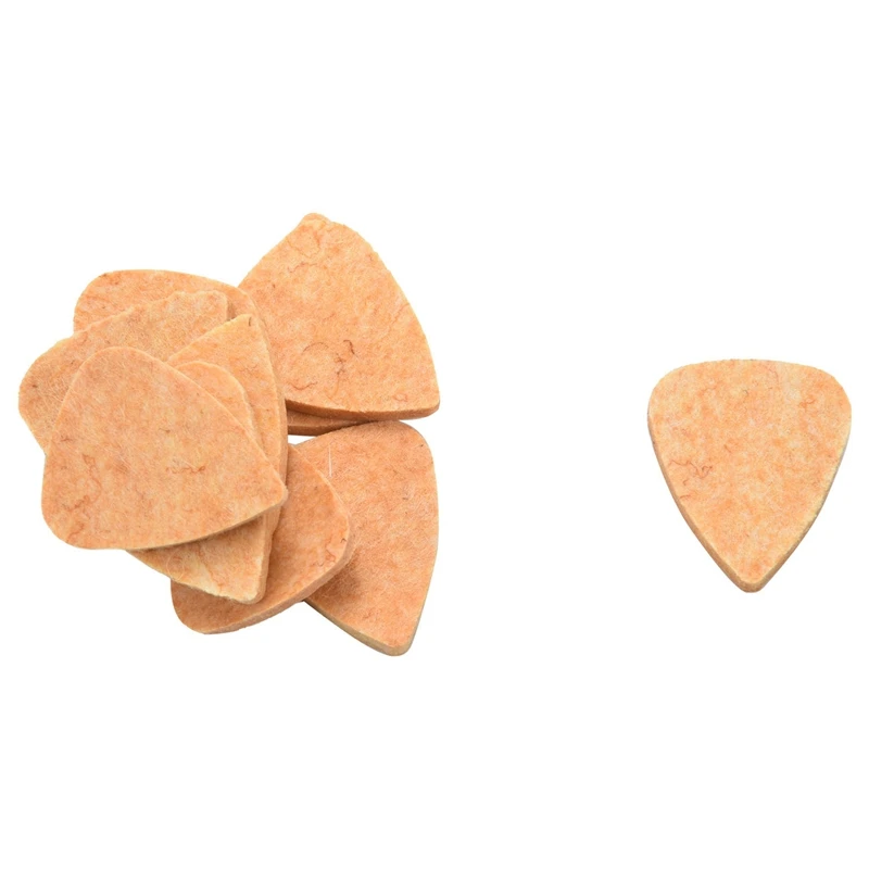 10 Pcs Guitar Picks Part Accessories Stiff Felt Ukulele Plectrums - 3Mm In Thickness |