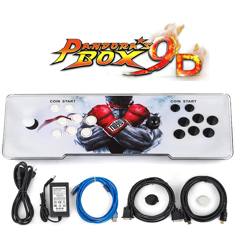 Pandora's Box 9D 2500 аркадная игровая консоль для ТВ ПК PS3 монитор Поддержка HDMI VGA USB с