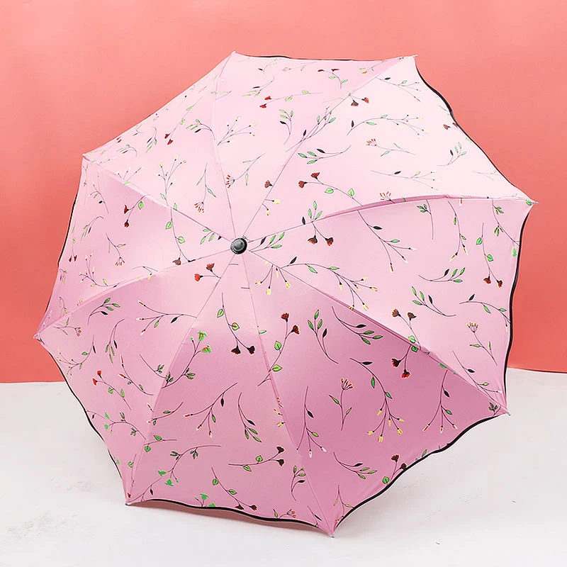 Модный женский зонт с защитой от УФ лучей складной для путешествий Ветрозащитный