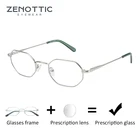 ZENOTTIC сплав полный обод Шестигранная оправа для очков по рецепту для женщин против сисветильник оптические прогрессивные очки для близорукости