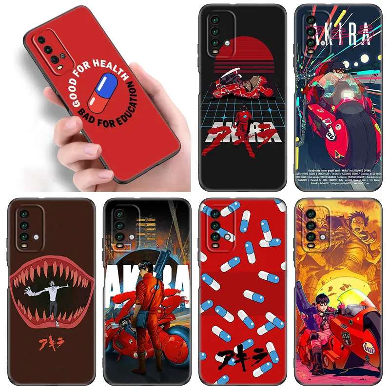 Пленка Akira 1988 чехол для телефона Xiaomi Redmi Note 10 9 Pro Max 10S 10T 9A 9C 9S 9T 8A 8T 8 7 мягкий черный