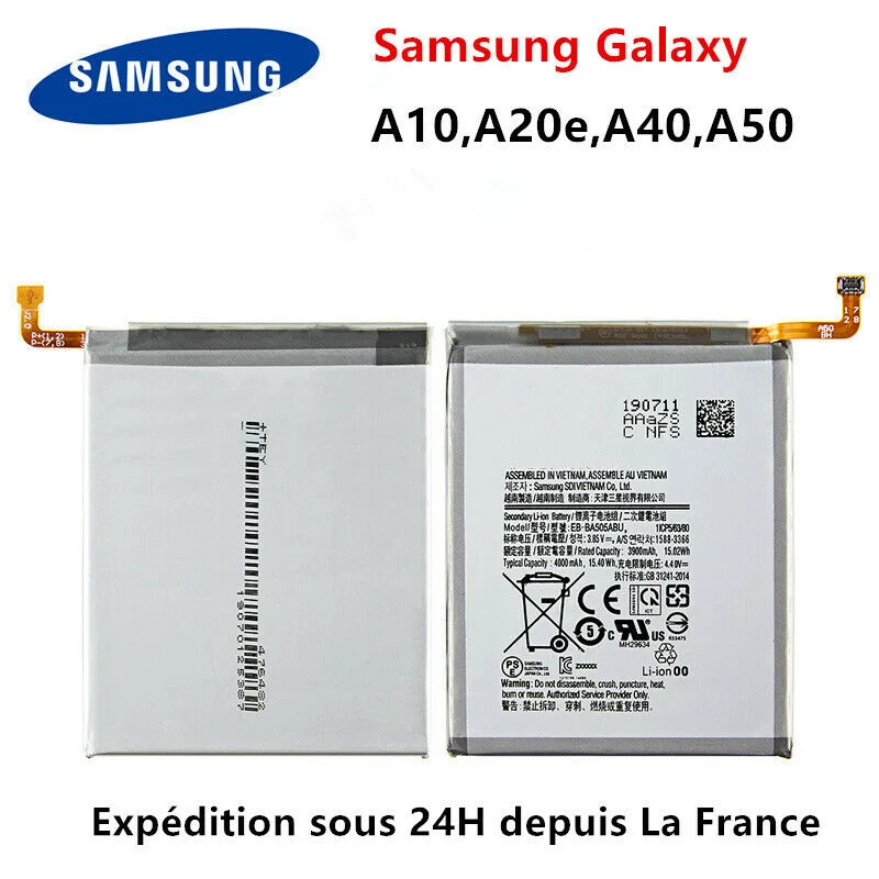 

For BATTERIE For Samsung Galaxy A10 / A20e / A40 / A50 / Note 10 Lite S7/S8/S9/S10