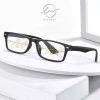 lm top quality reading glasses men women rectangle blue light blocking glasses business presbyopic eyeglasses oculos de grau
