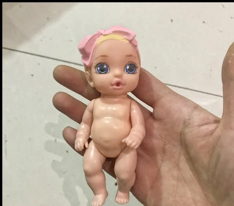 random 1pc USA Cute Mini Baby In My Pocket Doll Figure Toy Baby Doll DIY Decoration Gift