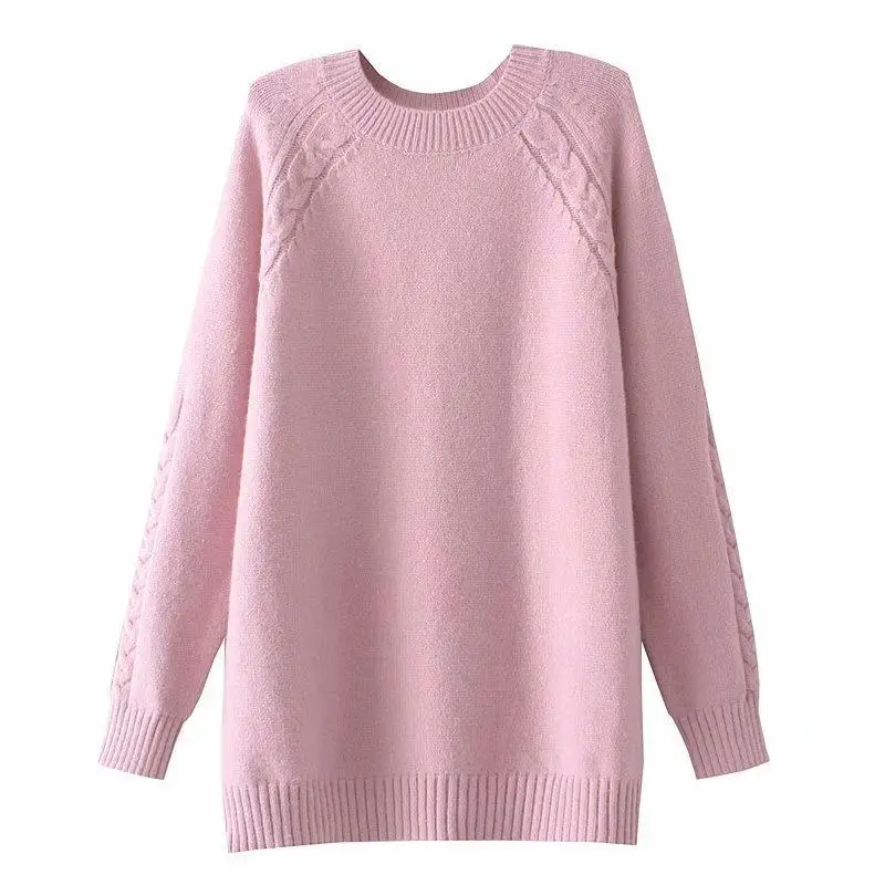 Женская одежда свитер джемпер на осень и зиму повседневные Простые Женские
