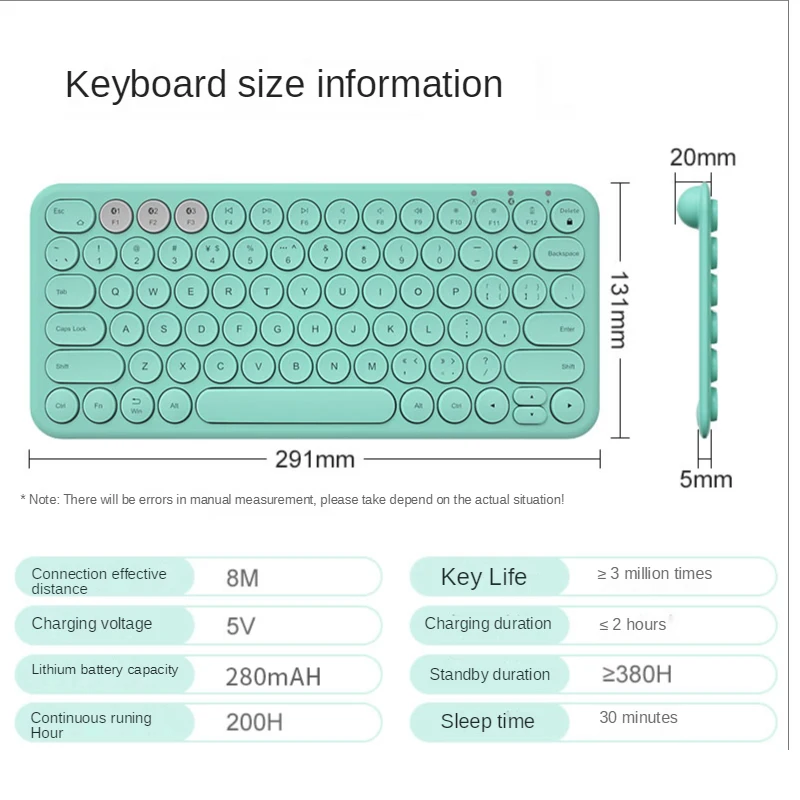 KuWFi Bluetooth Keyboard Mouse Set Portable Wireless for Ipad Laptop Tablet Rechargeable Mini Travel | Компьютеры и офис