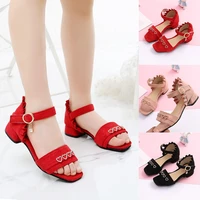 sexy girls sandals summer shoes for girls baby girls sandals children suede love pattern shoes princess gladiator dress shoes