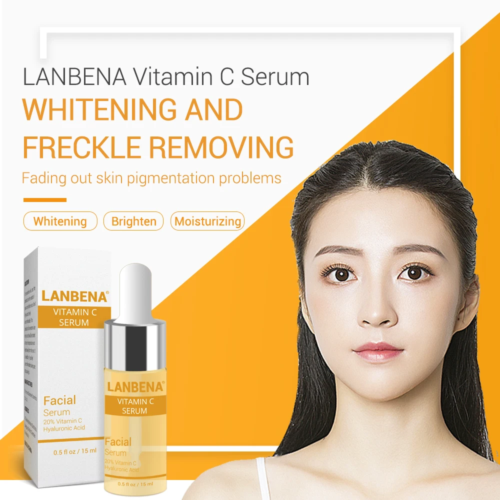 

15ml Natural Vitamin C Serum Liquid Hyaluronic Acid Essence Moisturizng Anti Aging Anti Wrinkle Serum for Skincare oil