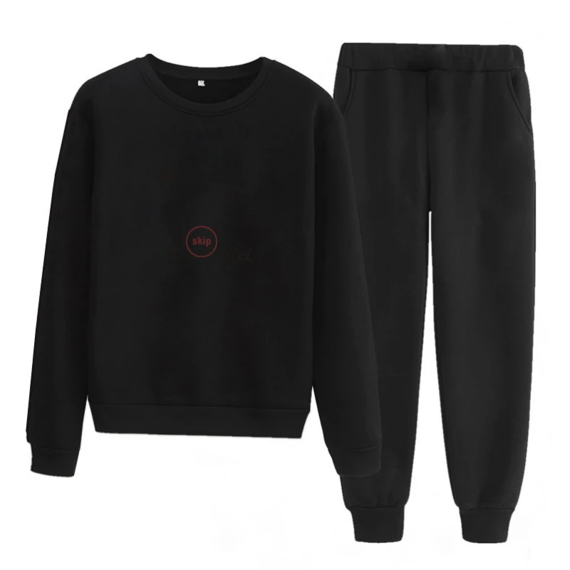 

Womens Letter Sweatshirt Suit Set Wear Autumn Winter Tracksuit Outerwear Sports wear for Female set Clothing 2020
