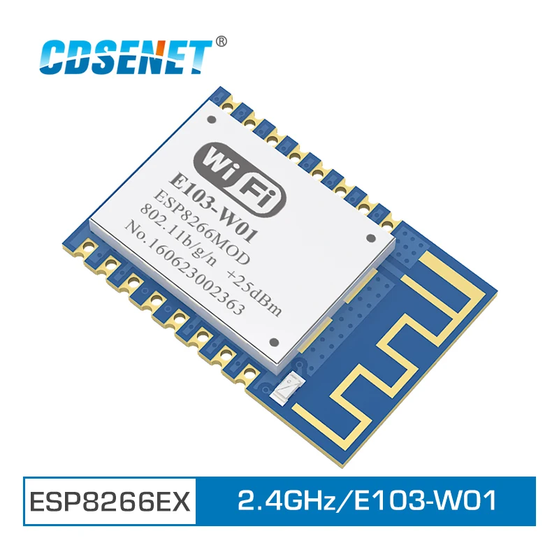 10pcs CDSENET 2.4G Wifi Module ESP8266 E103-W01 20dBm 100m SMD Wireless Transceiver | Мобильные телефоны и аксессуары