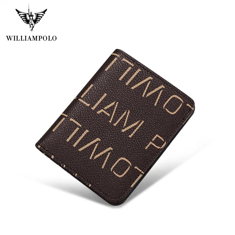 WILLIAMPOLO Women PVC Mini wallet Small Ultra-thin Compact wallet Handmade wallet PVC synthetic leather Card Holder Short zipper