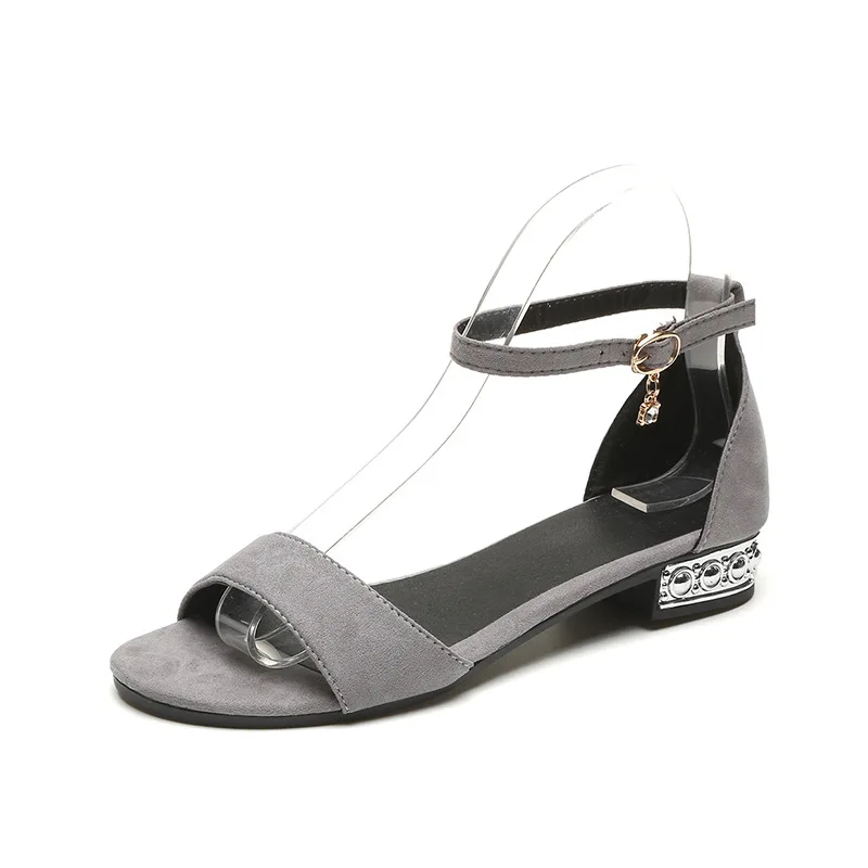 Босоножки с открытым носком Женская летняя пляжная обувь на плоской подошве