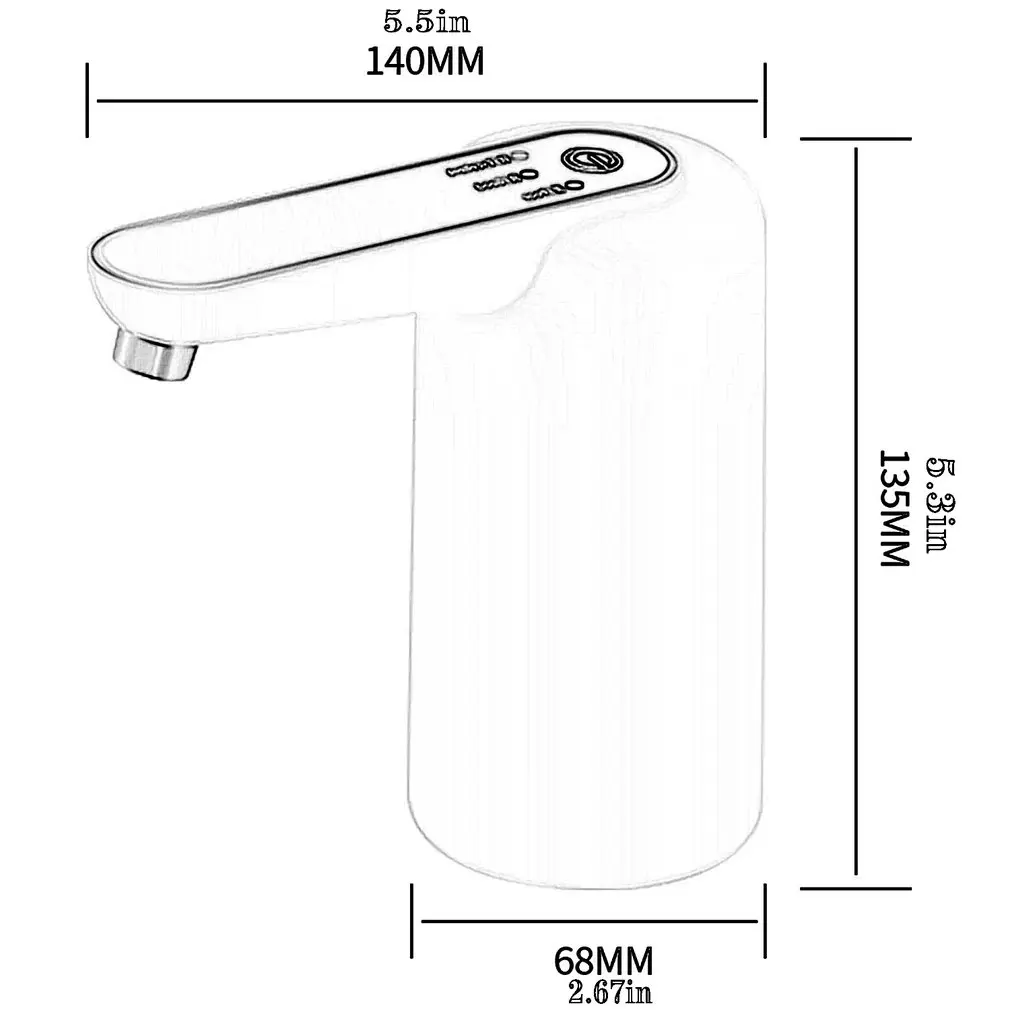 

Rechargeable Electric Water Pump Electric Dispenser Automatic Water Press High Compatibility Smart Style