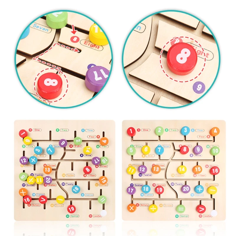 

Toys for Babies Numbers and Math Board Game Learning Boards Wooden Toys Kids Puzzle Learning Education Toys Gift