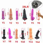 12 типов 3XLR разъем секс-машина вложения Dildos насадка для Fuckmachine с большим фаллоимитатором